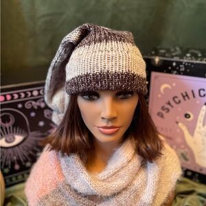 "Snowstorm Chic" Hand-Knit Stocking Cap
